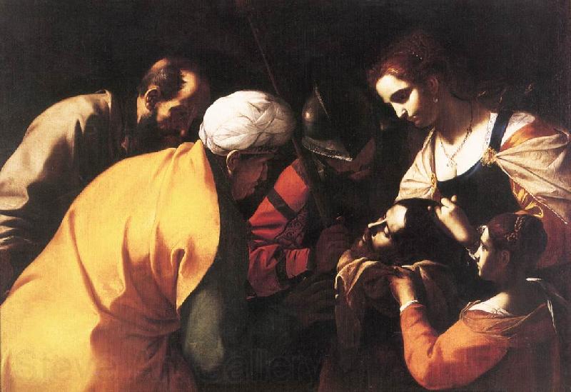 PRETI, Mattia Salome with the Head of St John the Baptist af Spain oil painting art